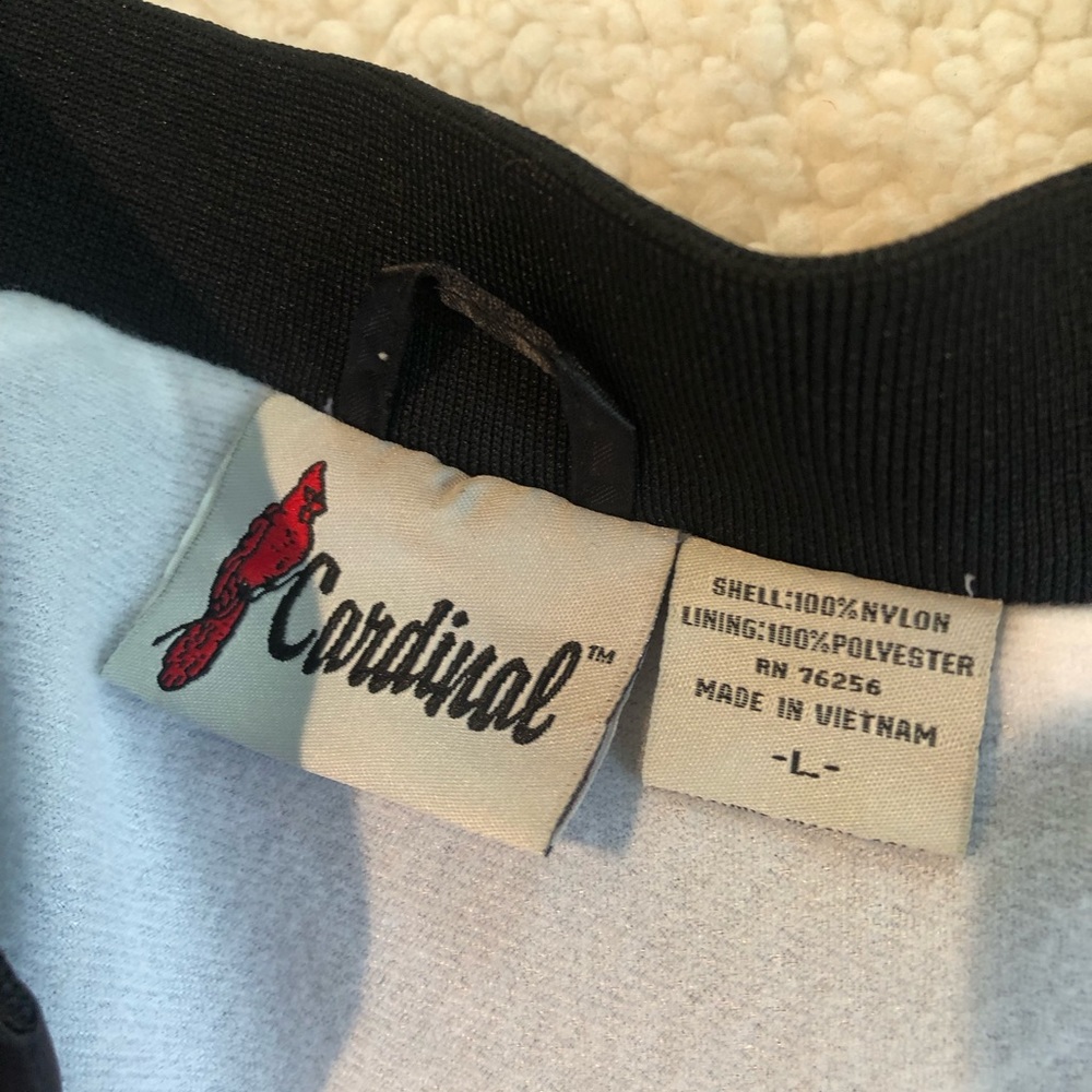Cardinal Frat Satin Bomber Women Jacket ➖Size L - Picture 8 of 12